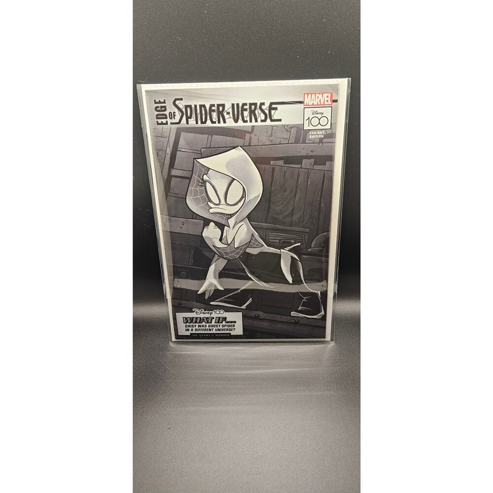 AMAZING SPIDER-MAN #32 DISNEY 1:100 RI B&W VARIANT EDGE SPIDER-VERSE #2